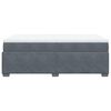 vidaXL Cama box spring con colchón terciopelo gris oscuro 120x200 cm