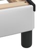 vidaXL Estructura de cama Viana sin colchón cuero sintético blanco y negro 80x200 cm