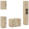 vidaXL Juego de armarios de ba&ntilde;o de 4 piezas HOORN Roble Sonoma
