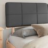 vidaXL Estructura de Cama con Cabecera Tapizada Gris oscuro