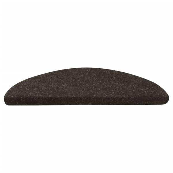 vidaXL Alfombrilla autoadhesiva de escalera 10 uds antracita 56x17x3cm