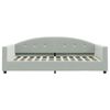 vidaXL Sof&aacute; cama con colch&oacute;n terciopelo gris claro 100x200 cm