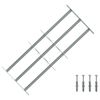 vidaXL Reja de seguridad ajustable ventana con 3 barras 700-1050 mm