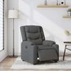 vidaXL Sill&oacute;n reclinable el&eacute;ctrico de tela gris oscuro