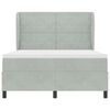 vidaXL Cama tipo Box Spring Gris Claro 200 x 140 cm Terciopelo