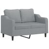 vidaXL Sof&aacute; de 2 plazas de tela gris claro 120 cm