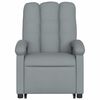 vidaXL Sill&oacute;n de masaje reclinable de pie de tela gris claro