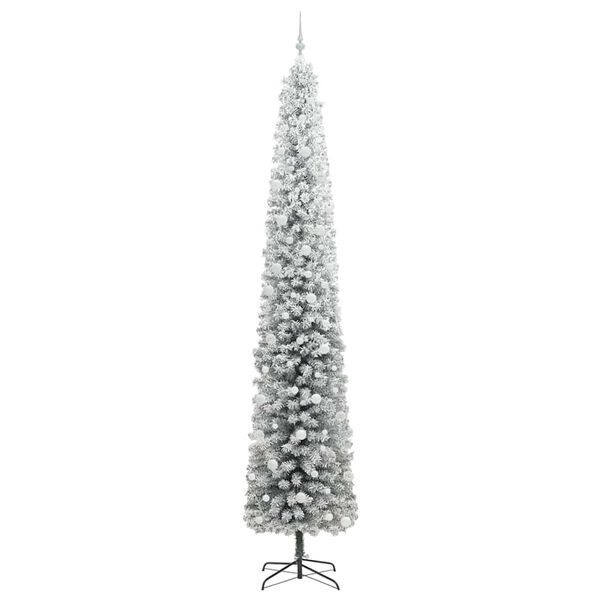 vidaXL Árbol de Navidad artificial Verde 270 cm PVC, Acero y Plástico
