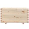 vidaXL Jardinera madera maciza de pino 90x40x49,5 cm