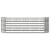 vidaXL Jardinera de acero galvanizado plateado 114x40x68 cm