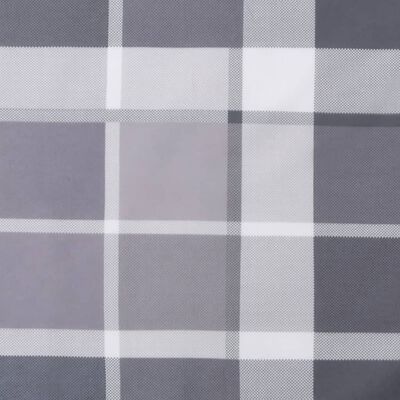 vidaXL Cojín para sofá de palets de tela a cuadros gris 120x80x12 cm