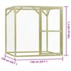 vidaXL Gallinero de madera de pino impregnada 1,5x1,5x1,5 m