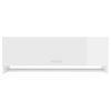 vidaXL Armario de madera contrachapada blanco brillante 100x32,5x35 cm