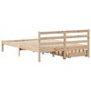 vidaXL Estructura de cama sin colch&oacute;n madera maciza de pino 120x190 cm