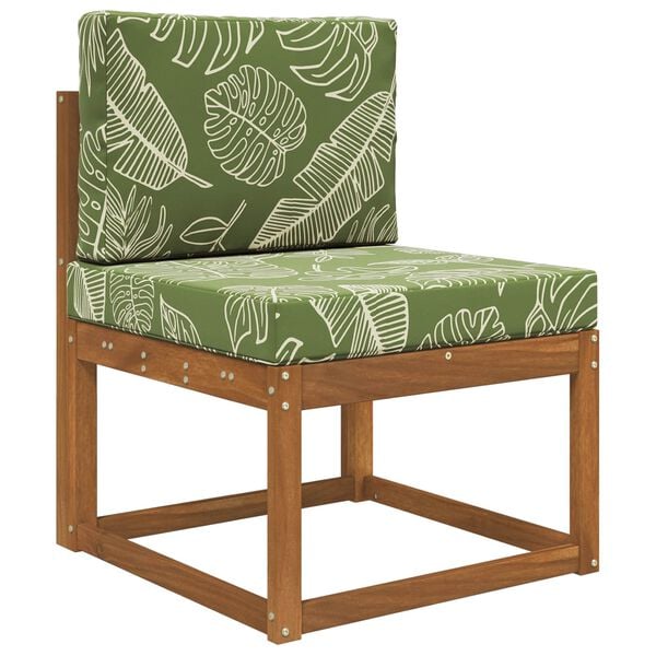 vidaXL Coj&iacute;n para sof&aacute; de exterior 2 pcs Dise&ntilde;o de Hojas Poli&eacute;ster