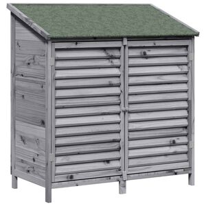 vidaXL Cobertizo de Jard&iacute;n con techo Gris 106 x 56 x 113,5 cm