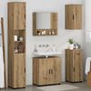vidaXL Juego de muebles de ba&ntilde;o con caj&oacute;n 5 pcs Roble artesanal