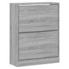 vidaXL Mueble zapatero madera contrachapada gris Sonoma 63x24x81 cm