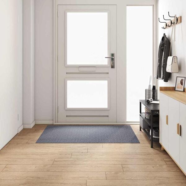 vidaXL Runner de Alfombra Gris Claro 100 x 150 cm tela