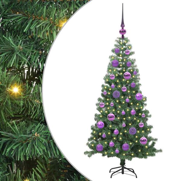 vidaXL &Aacute;rbol de Navidad con 150 LED con soporte Verde 120 cm PVC