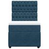 vidaXL Cama box spring con colch&oacute;n terciopelo azul oscuro 90x200 cm