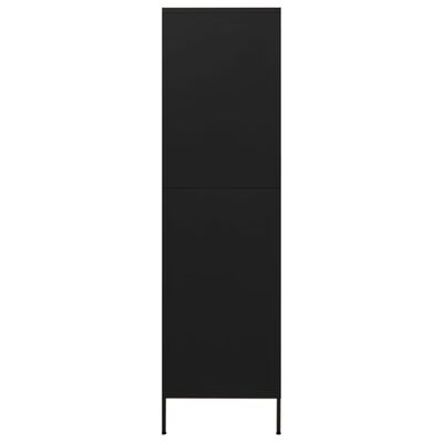 vidaXL Armario de acero negro 90x50x180 cm
