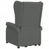 vidaXL Sillón de masaje elevable tela gris oscuro