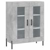 vidaXL Aparador de madera de ingenier&iacute;a gris hormig&oacute;n 69,5x34x90 cm