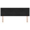vidaXL Cabecero con cabecera Negro 144 cm Cuero sint&eacute;tico