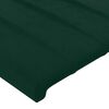 vidaXL Estructura cama sin colch&oacute;n terciopelo verde oscuro 200x200 cm