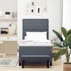 vidaXL Cama tipo Box Spring Gris oscuro 90 x 200 cm Terciopelo