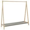 vidaXL Perchero con estantes bamb&uacute; 106x34x102 cm