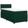 vidaXL Cama box spring con colch&oacute;n terciopelo verde oscuro 80x200 cm