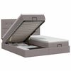 vidaXL Cama otomana con colch&oacute;n con cabecera 2 uds. Topo Tela