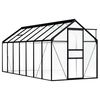 vidaXL Invernadero de aluminio gris antracita 8,17 m&sup2;