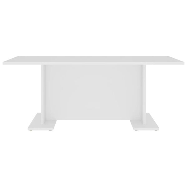 vidaXL Mesa de centro de madera contrachapada blanco 103,5x60x40 cm
