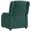 vidaXL Sill&oacute;n de masaje reclinable de tela verde oscuro