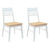 vidaXL Sillas de comedor 2 uds. Madera de Caucho S&oacute;lido