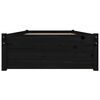 vidaXL Estructura de cama individual con cajones negro 90x190 cm
