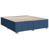 vidaXL Cama box spring con colch&oacute;n tela azul 200x200 cm