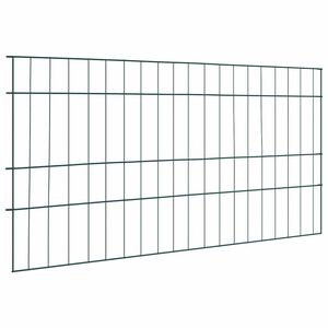 vidaXL Juego de Cercas para Estanque 5 pcs Verde 100 x 50 cm Acero