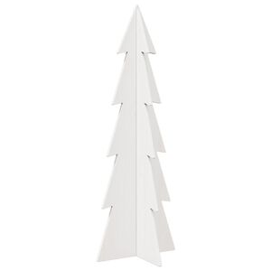 vidaXL &Aacute;rbol de Navidad de adorno madera maciza pino blanco 112 cm