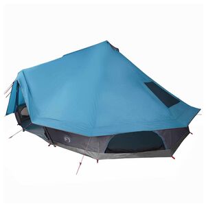 vidaXL Carpa Tipi con techo Azul 680 x 430 x 270 cm tafet&aacute;n