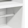 vidaXL Mueble de ba&ntilde;o con portarrollos blanco 20,5x22x90 cm