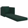 vidaXL Sof&aacute; cama 60cm Verde oscuro Terciopelo
