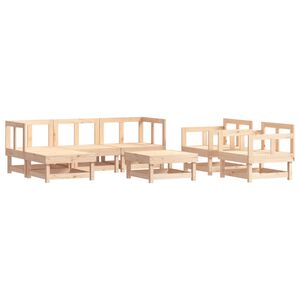 vidaXL Juego de muebles de jard&iacute;n 7 piezas madera maciza de pino