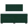vidaXL Cama box spring con colch&oacute;n terciopelo verde oscuro 180x200 cm