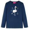 vidaXL Camiseta infantil de manga larga azul marino 116