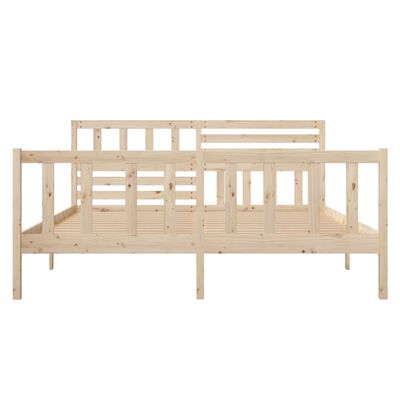 vidaXL Estructura de cama madera maciza 120x200 cm