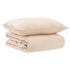vidaXL Juego de Edred&oacute;n 2 uds. 135 x 200 cm Invierno 350 gsm Beige